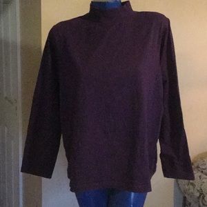Purple turtleneck